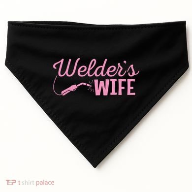 Welder's Wife Hand Metal Worker Welding Blacksmithing USA-Made Doggie Bandana