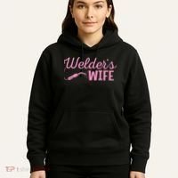 Welder's Wife Hand Metal Worker Welding Blacksmithing Hoodie thumb 5