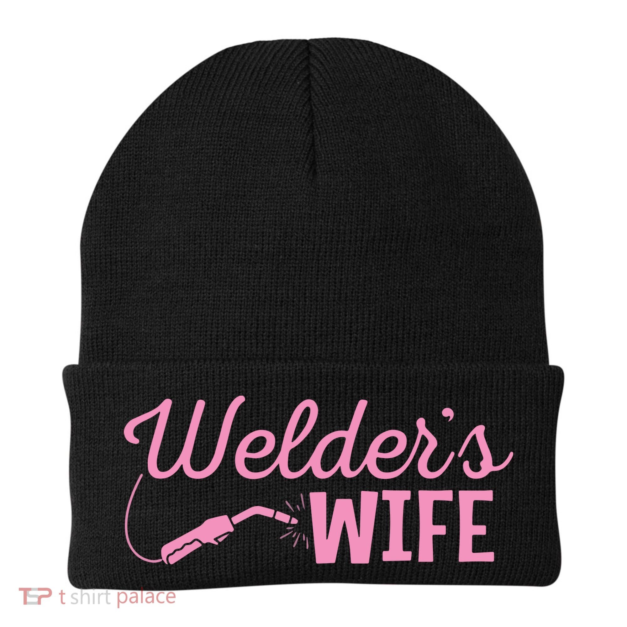 Welder's Wife Hand Metal Worker Welding Blacksmithing Beanie