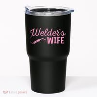 Welder's Wife Hand Metal Worker Welding Blacksmithing Tumbler thumb 0