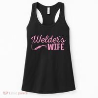 Welder's Wife Hand Metal Worker Welding Blacksmithing Women's Tank Top thumb 0