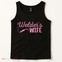 Welder's Wife Hand Metal Worker Welding Blacksmithing Tank Top thumb 2
