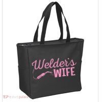 Welder's Wife Hand Metal Worker Welding Blacksmithing Tote Bag thumb 2