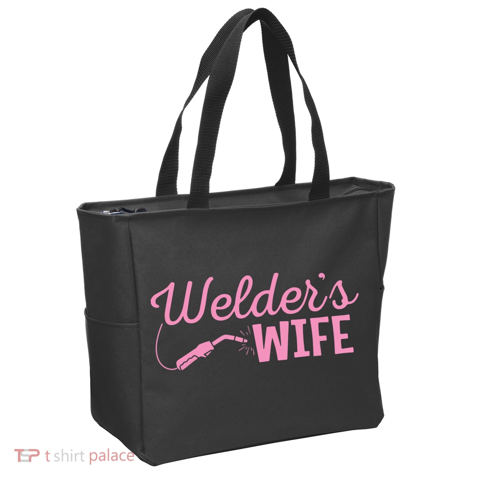 Welder's Wife Hand Metal Worker Welding Blacksmithing Tote Bag
