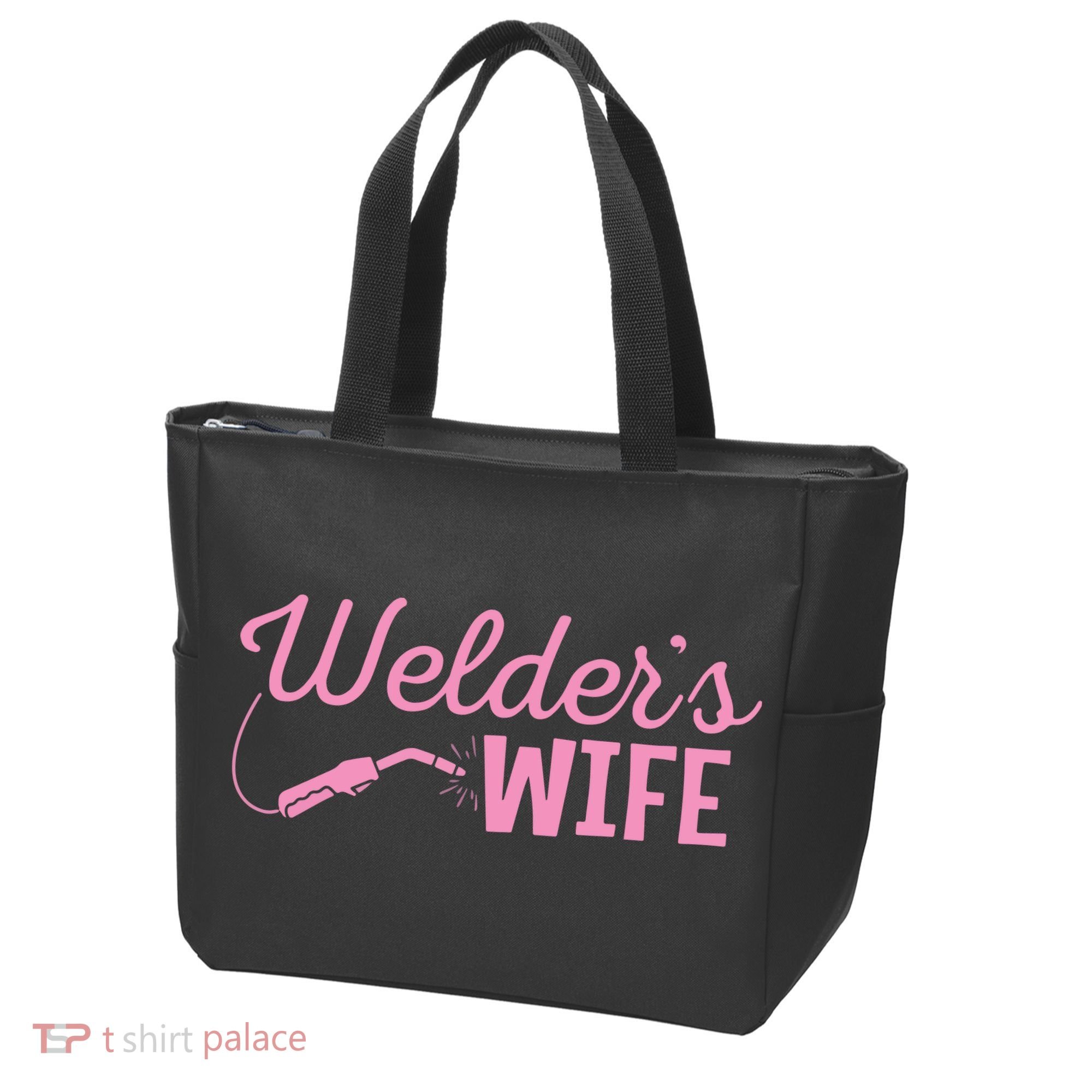 Welder's Wife Hand Metal Worker Welding Blacksmithing Tote Bag