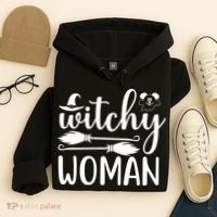 Witchy Woman Halloween Quote Hoodie thumb 4