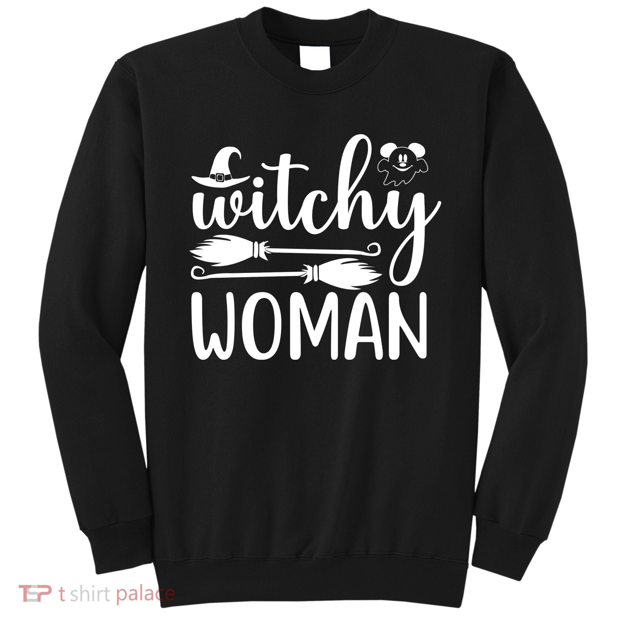 Witchy Woman Halloween Quote Sweatshirt