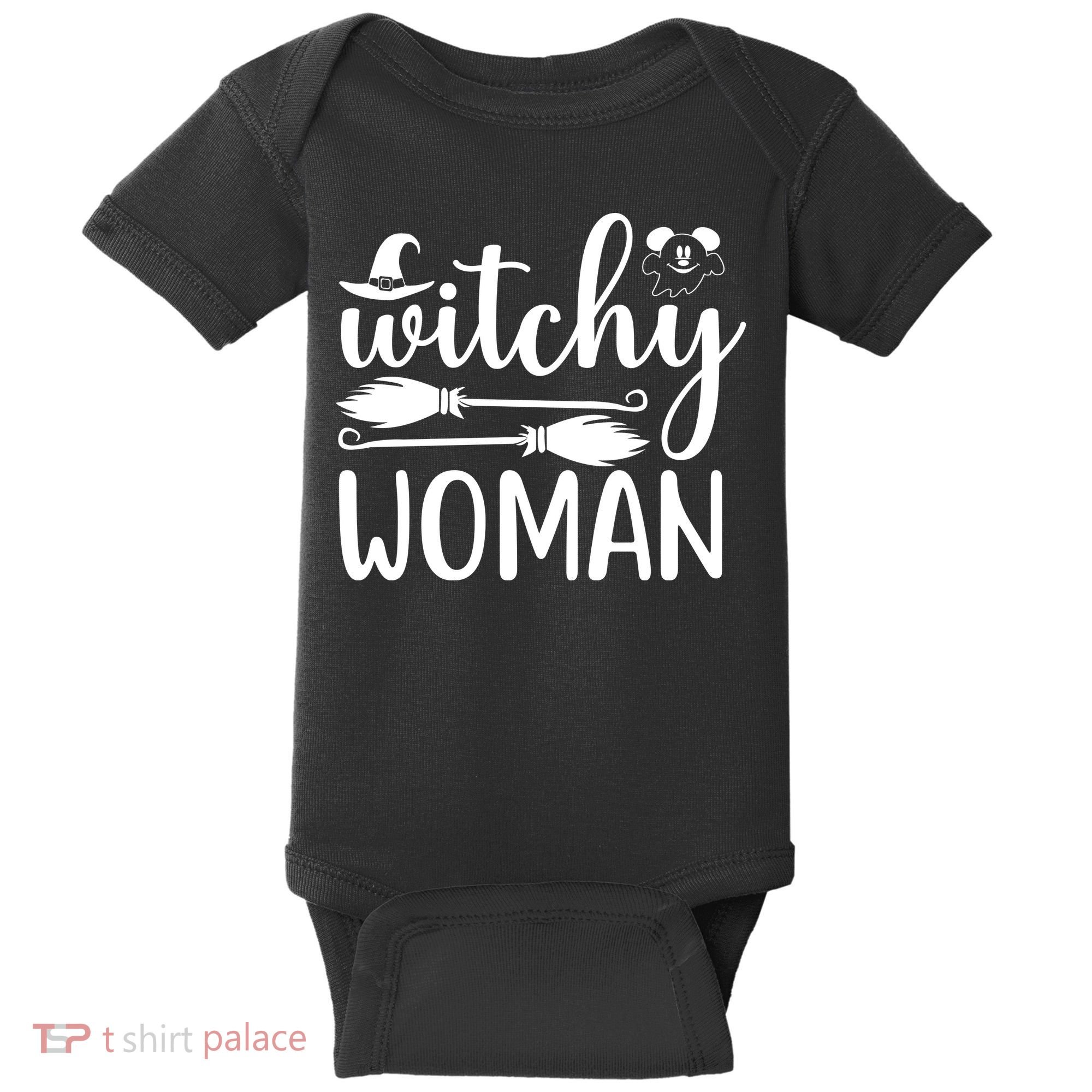 Witchy Woman Halloween Quote Baby Bodysuit