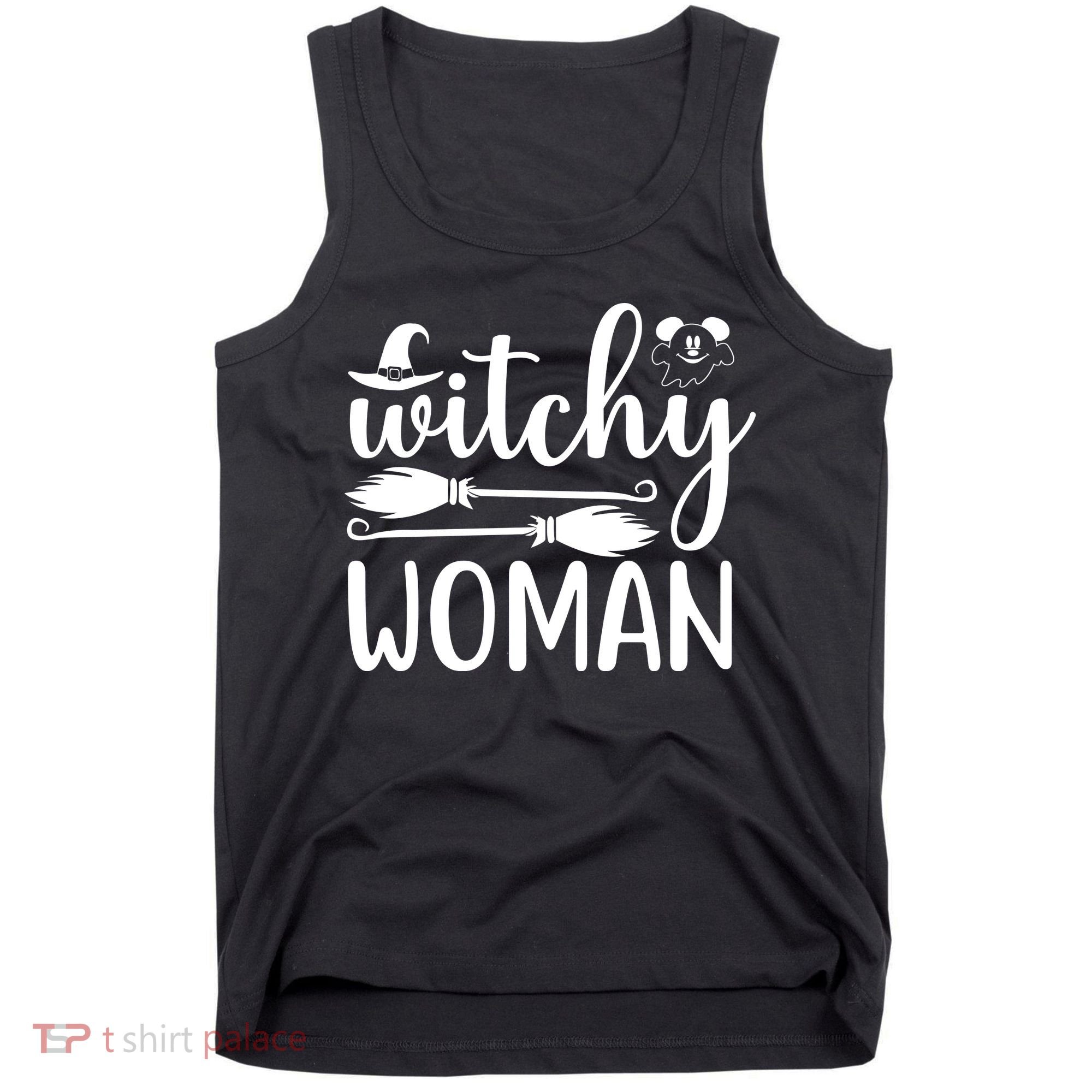 Witchy Woman Halloween Quote Tank Top