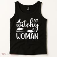 Witchy Woman Halloween Quote Tank Top thumb 2