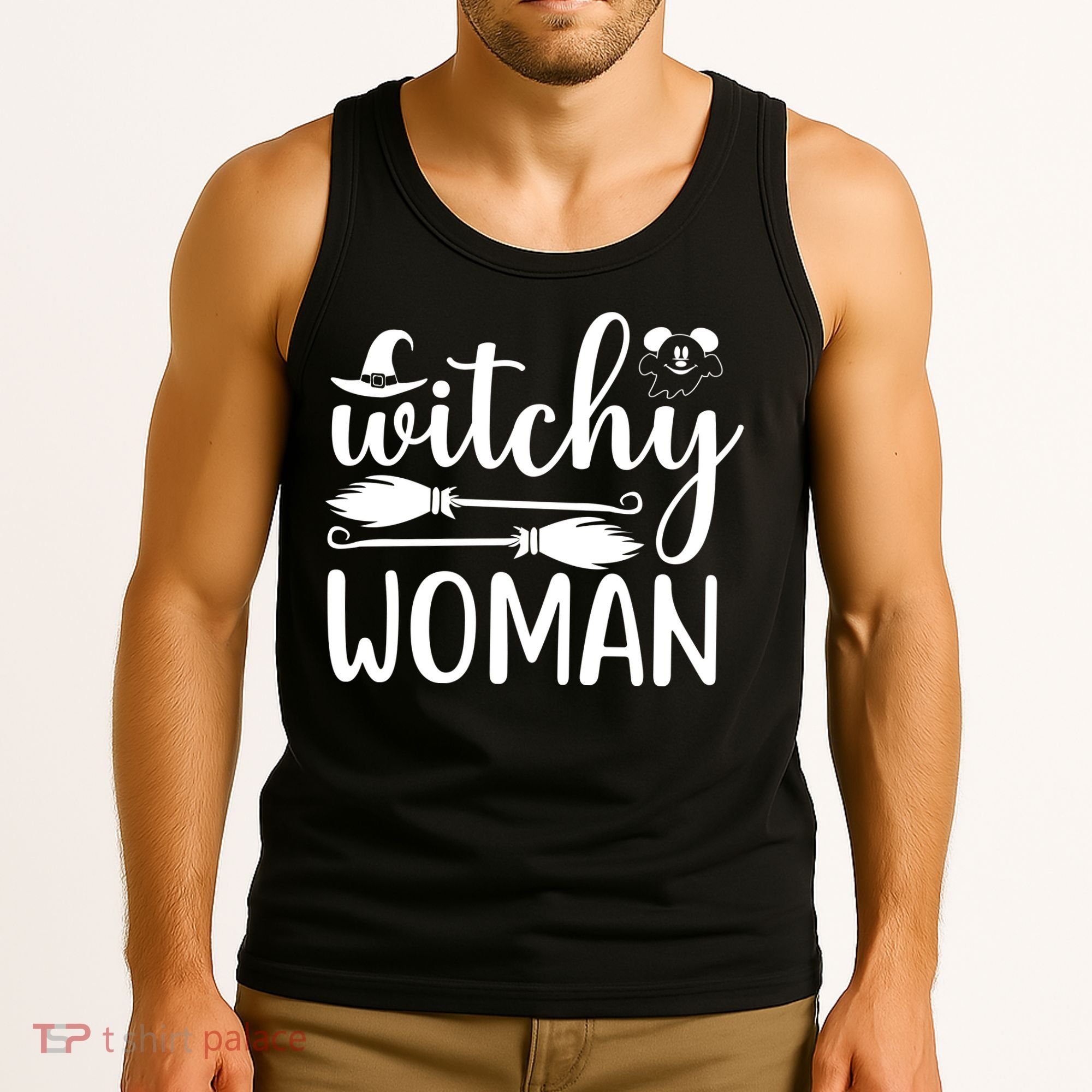 Witchy Woman Halloween Quote Tank Top