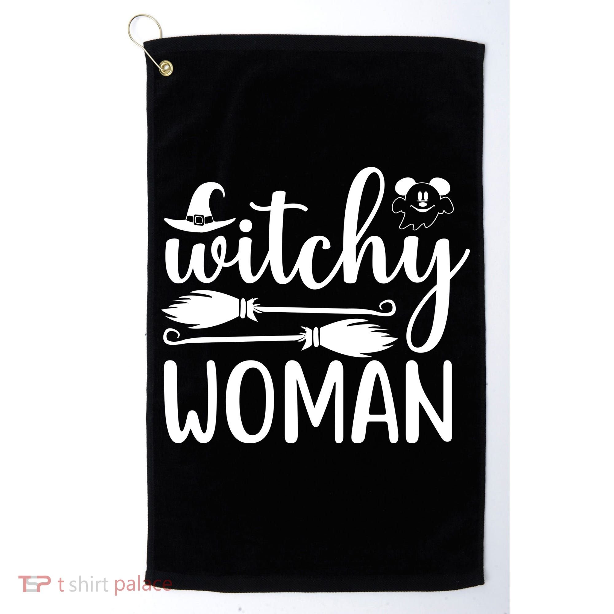 Witchy Woman Halloween Quote Golf Towel
