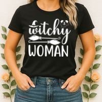 Witchy Woman Halloween Quote Women's T-Shirt thumb 2