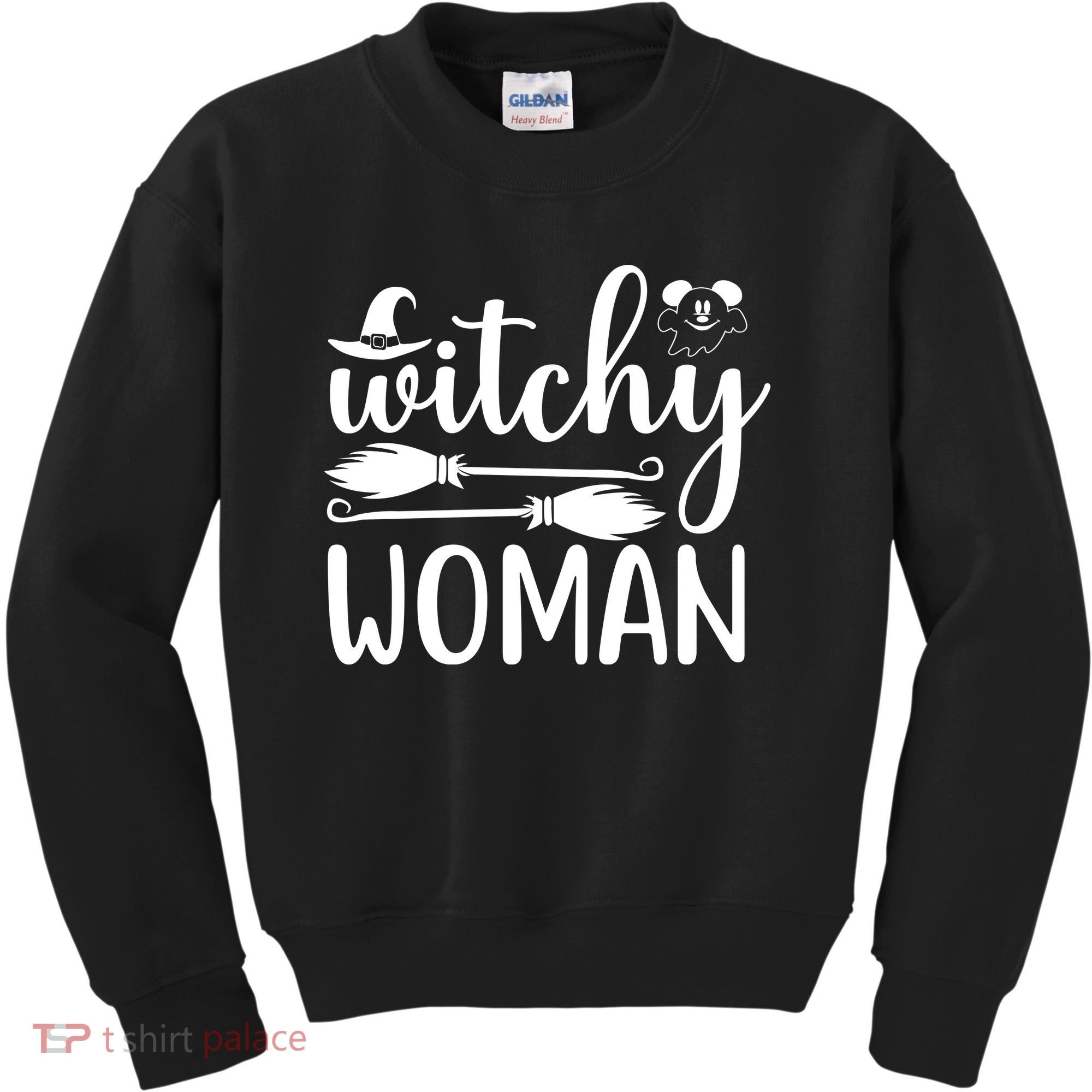 Witchy Woman Halloween Quote Kids Sweatshirt