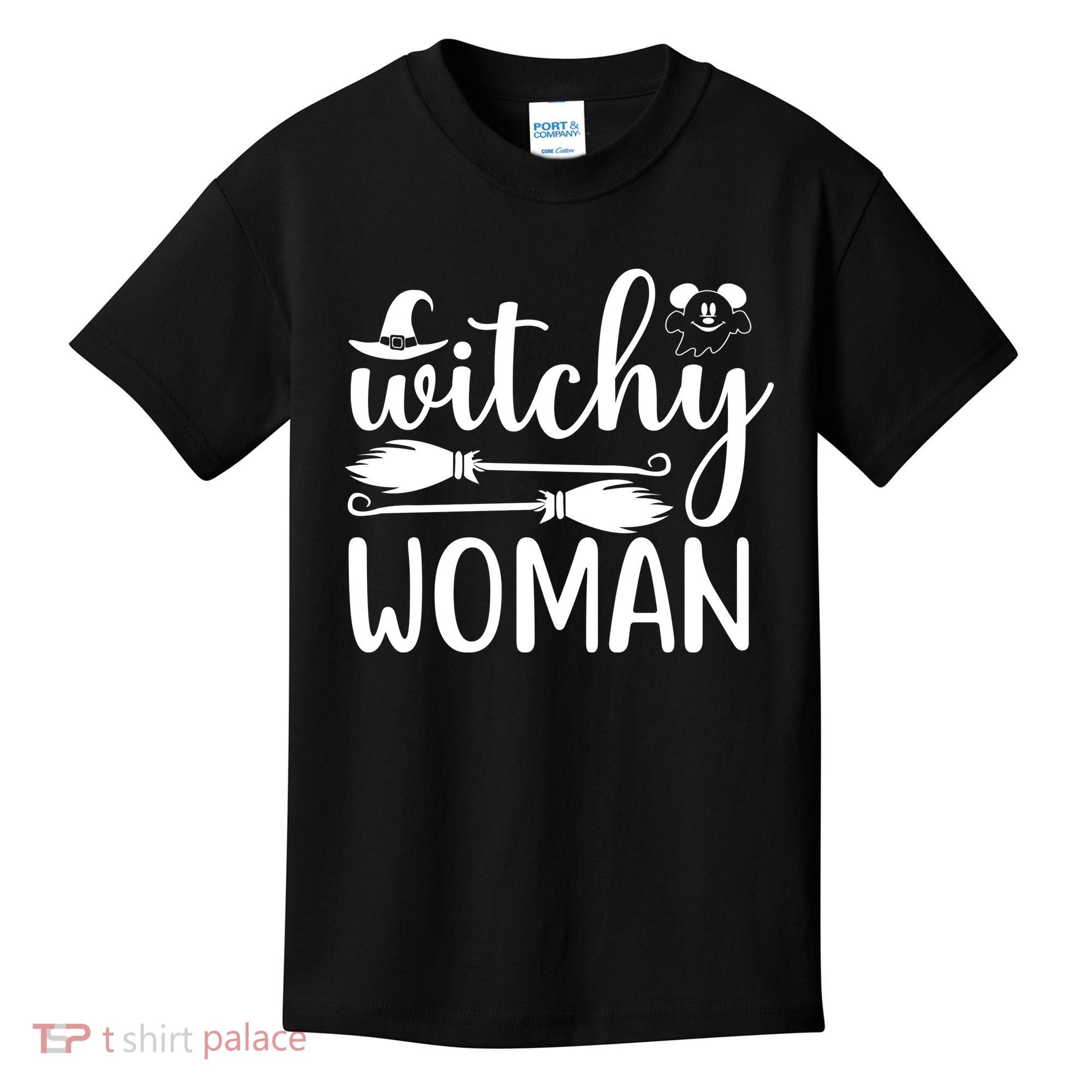 Witchy Woman Halloween Quote Kids T-Shirt