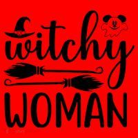 Witchy Woman Halloween Quote Santa Hat thumb 1