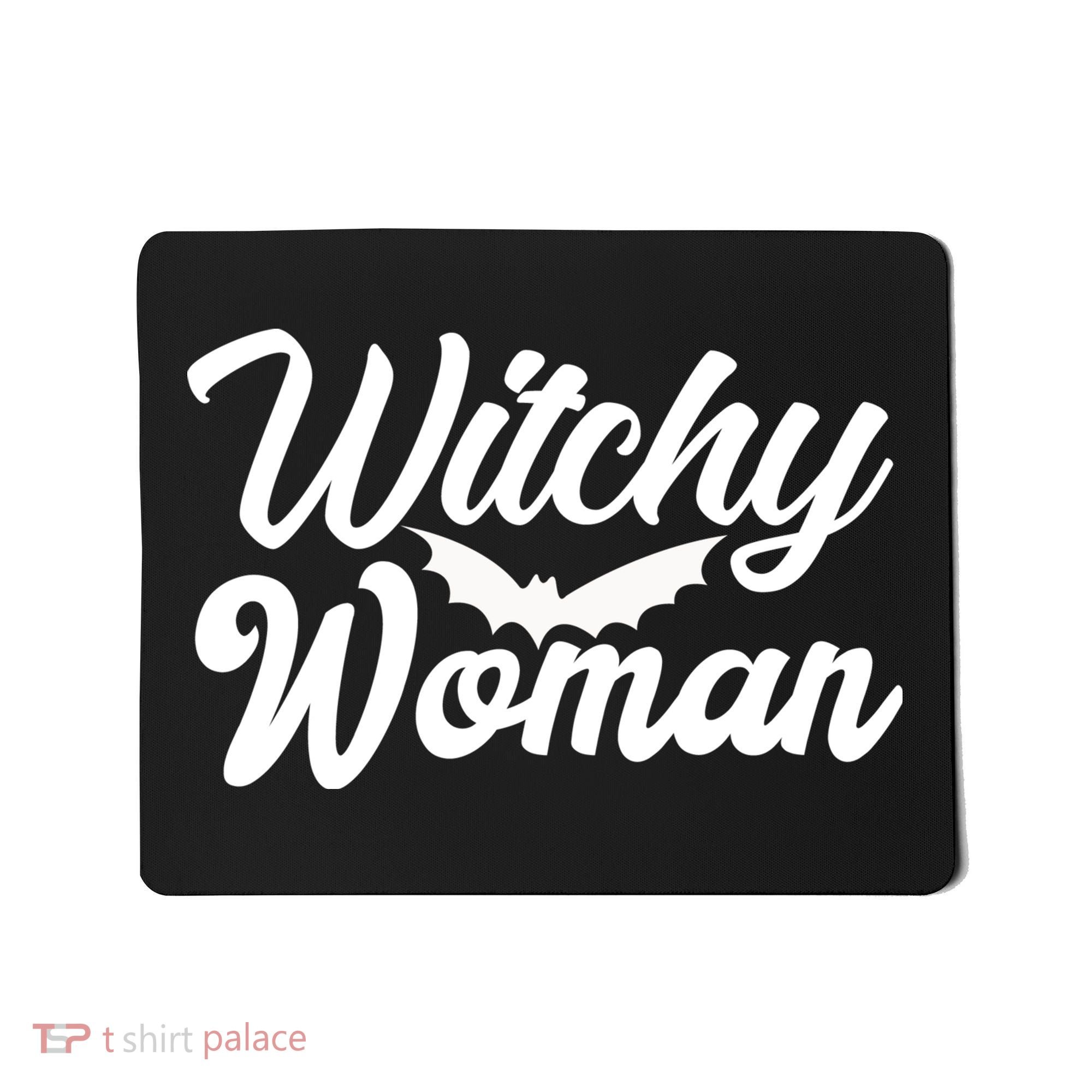 Witchy Woman Halloween Quote Mousepad