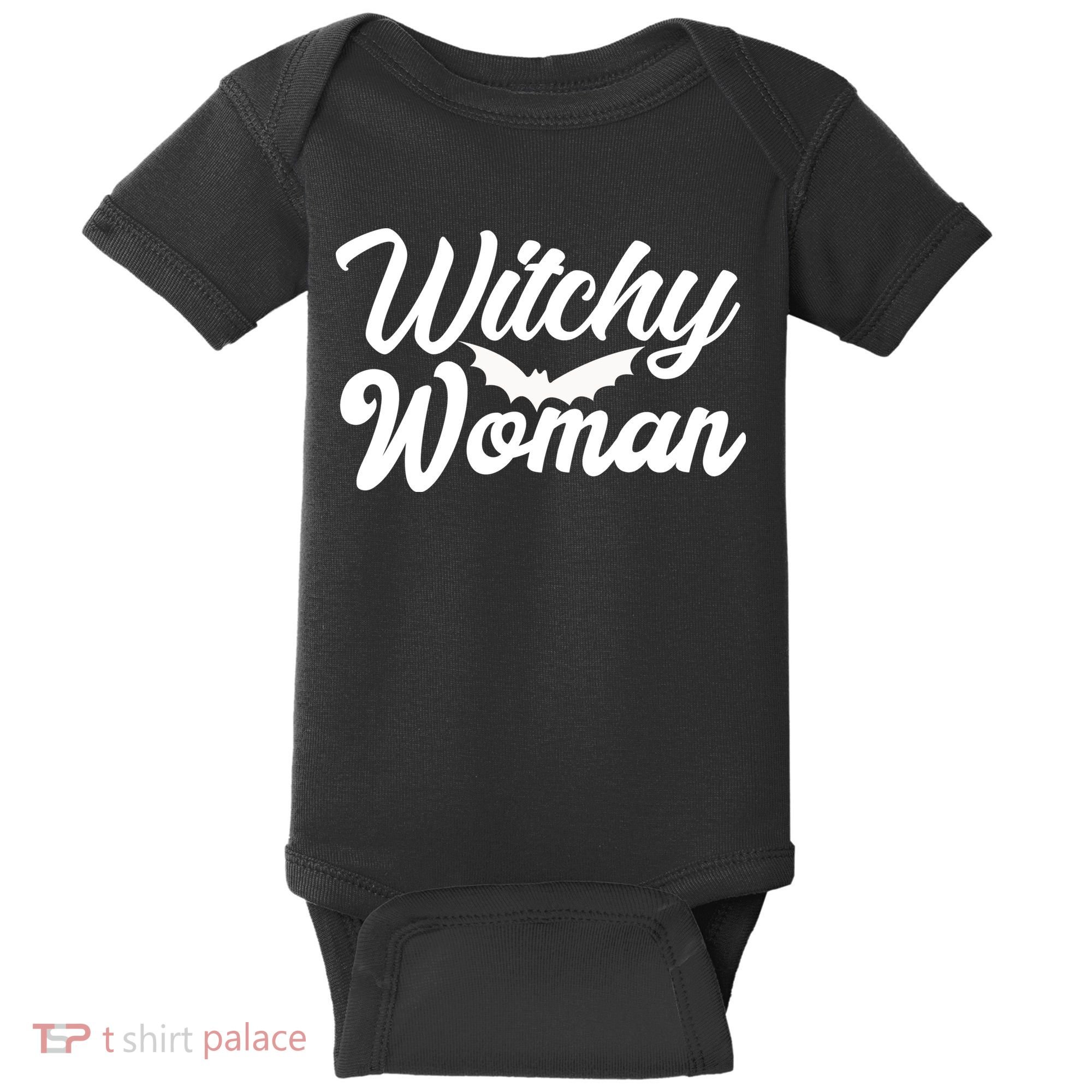 Witchy Woman Halloween Quote Baby Bodysuit