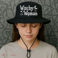 Witchy Woman Halloween Wiccan Follower Pagan Ritual Bucket Hat thumb 3