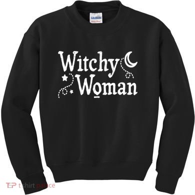 Witchy Woman Halloween Wiccan Follower Pagan Ritual Kids Sweatshirt
