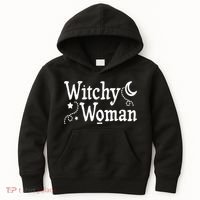 Witchy Woman Halloween Wiccan Follower Pagan Ritual Kids Hoodie thumb 0