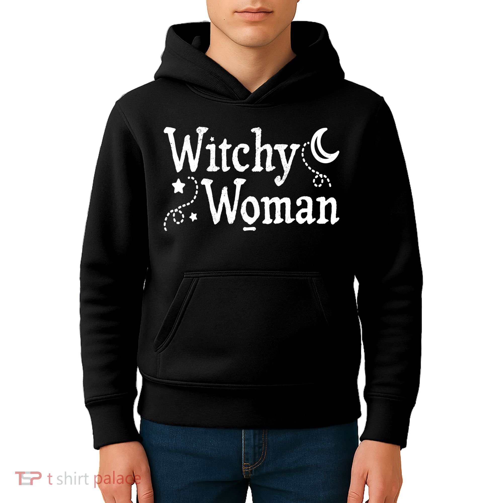 Witchy Woman Halloween Wiccan Follower Pagan Ritual Kids Hoodie