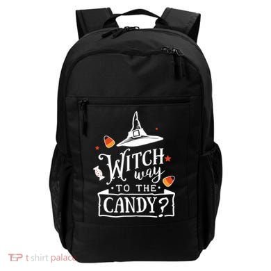 Witch Way Is The Candy Funny Halloween Backpack