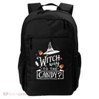 Witch Way Is The Candy Funny Halloween Backpack thumb 0