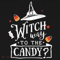 Witch Way Is The Candy Funny Halloween Tote Bag thumb 4