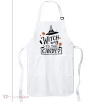 Witch Way Is The Candy Funny Halloween Apron thumb 0