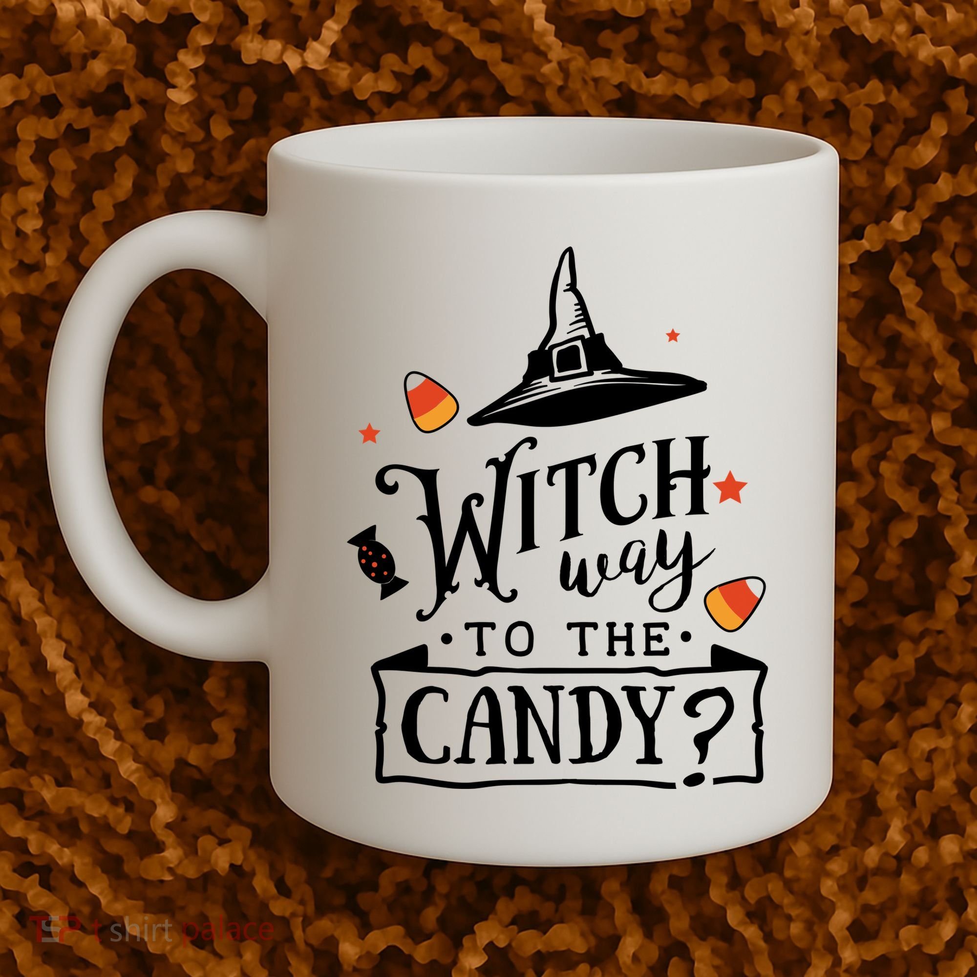 Witch Way Is The Candy Funny Halloween Coffee Mug