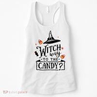 Witch Way Is The Candy Funny Halloween Women's Tank Top thumb 0