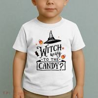Witch Way Is The Candy Funny Halloween Toddler T-Shirt thumb 2