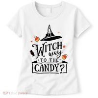 Witch Way Is The Candy Funny Halloween Women's T-Shirt thumb 0