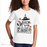 Witch Way Is The Candy Funny Halloween Kids T-Shirt thumb 2