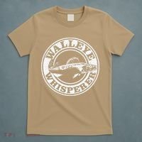 Walleye Whisperer Ice Fishing Freshwater Fish Fisherman T-Shirt thumb 5