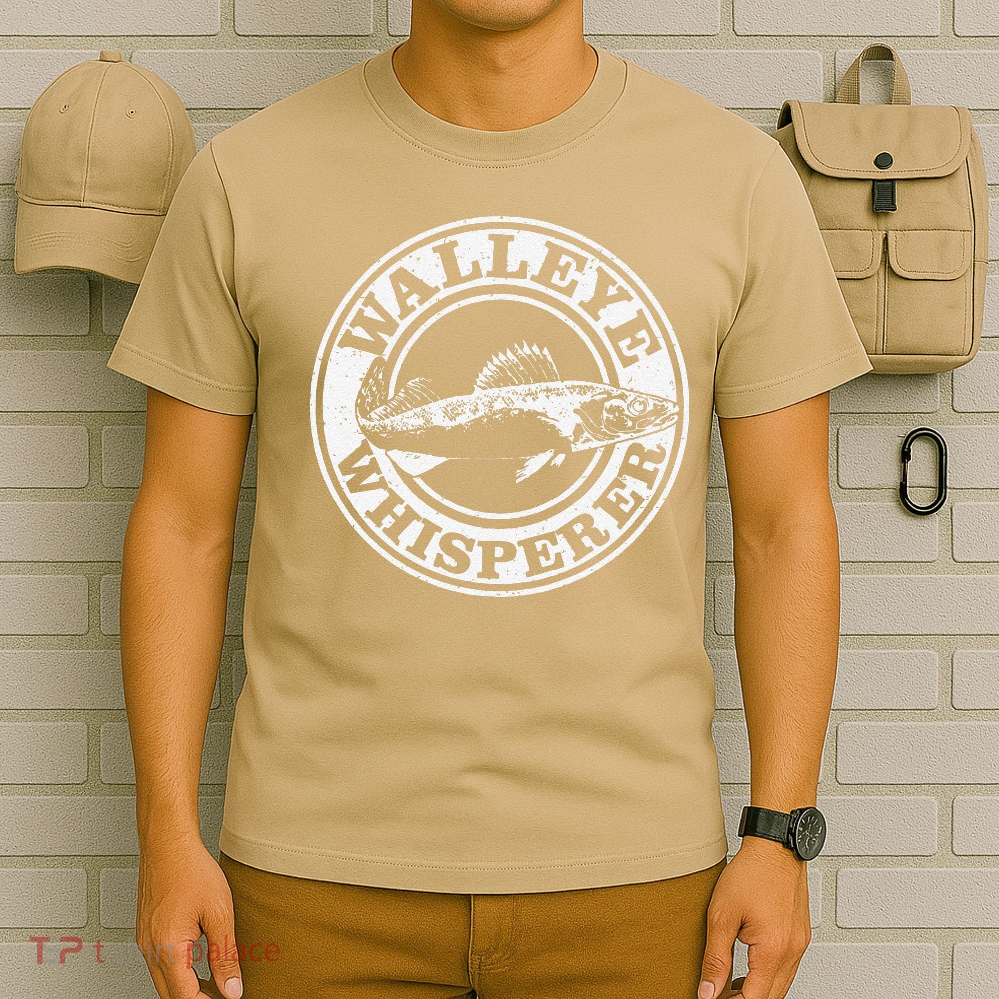 Walleye Whisperer Ice Fishing Freshwater Fish Fisherman T-Shirt
