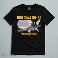 World War II Warship USS Iowa & WW2 BB61 Battleship Veteran T-Shirt thumb 5