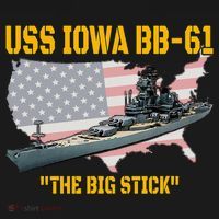 World War II Warship USS Iowa & WW2 BB61 Battleship Veteran Women's Tank Top thumb 5