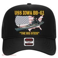 World War II Warship USS Iowa & WW2 BB61 Battleship Veteran Hat thumb 0
