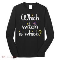Which Witch Is Which Funny Halloween Wordplay Grammar Fun Long Sleeve Shirt thumb 0