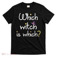 Which Witch Is Which Funny Halloween Wordplay Grammar Fun T-Shirt thumb 0