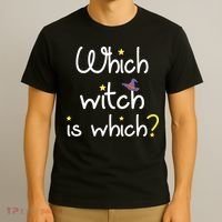 Which Witch Is Which Funny Halloween Wordplay Grammar Fun T-Shirt thumb 3