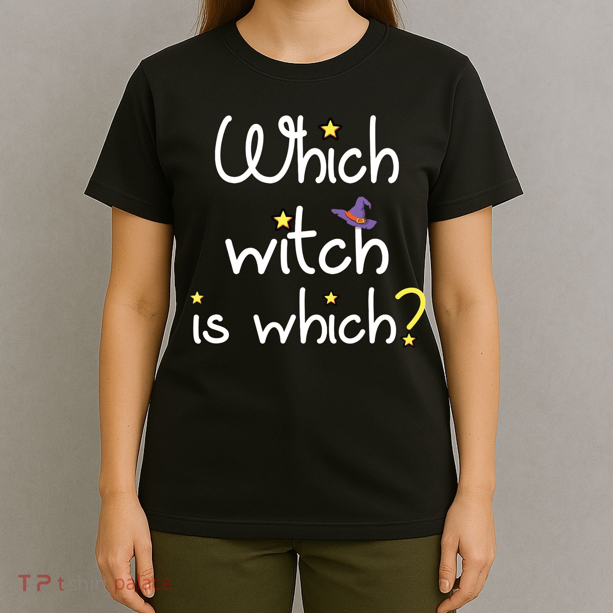Which Witch Is Which Funny Halloween Wordplay Grammar Fun T-Shirt
