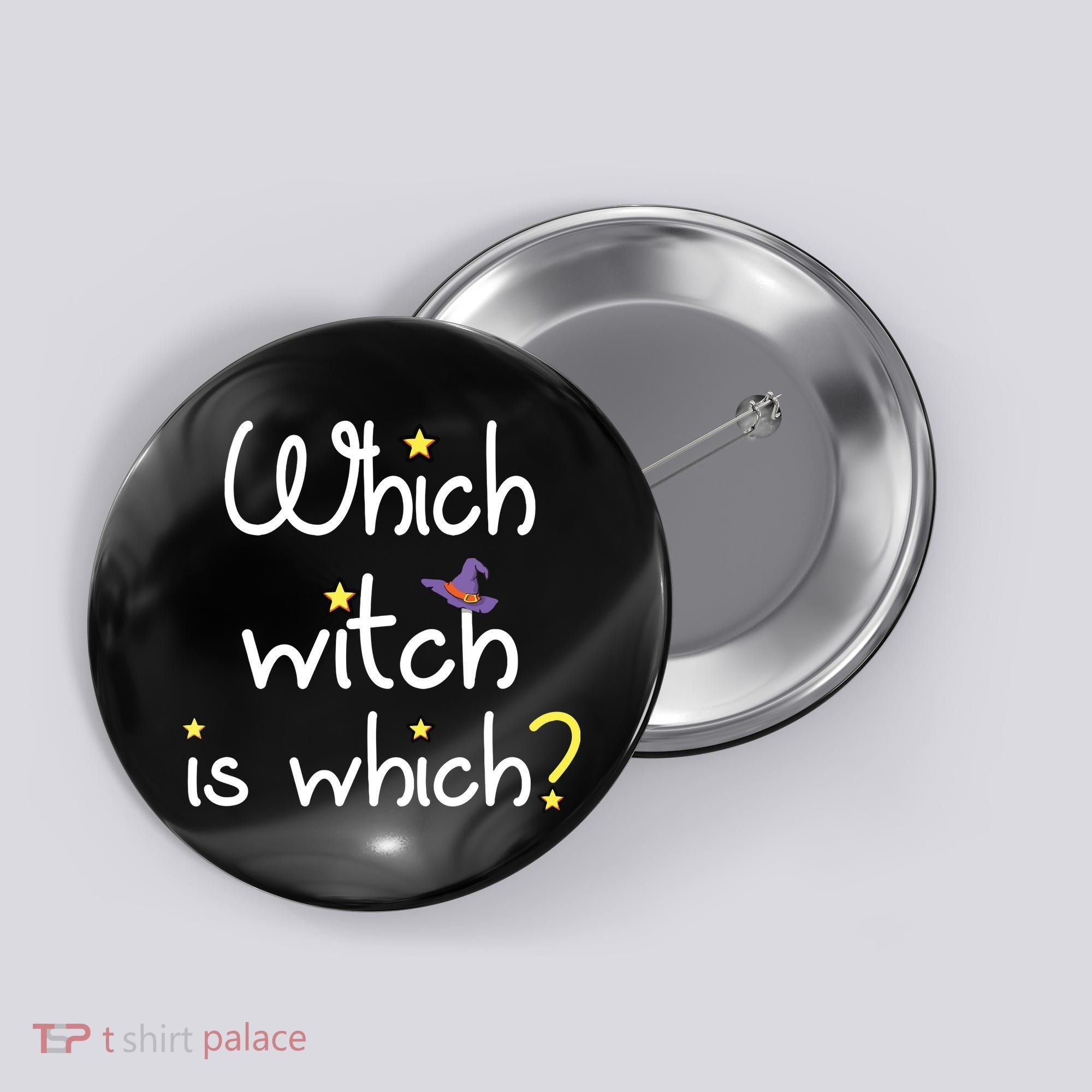 Which Witch Is Which Funny Halloween Wordplay Grammar Fun Button