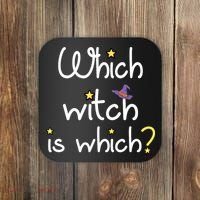 Which Witch Is Which Funny Halloween Wordplay Grammar Fun Coaster thumb 0