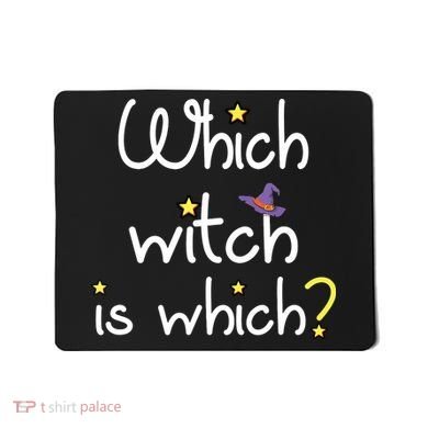 Which Witch Is Which Funny Halloween Wordplay Grammar Fun Mousepad