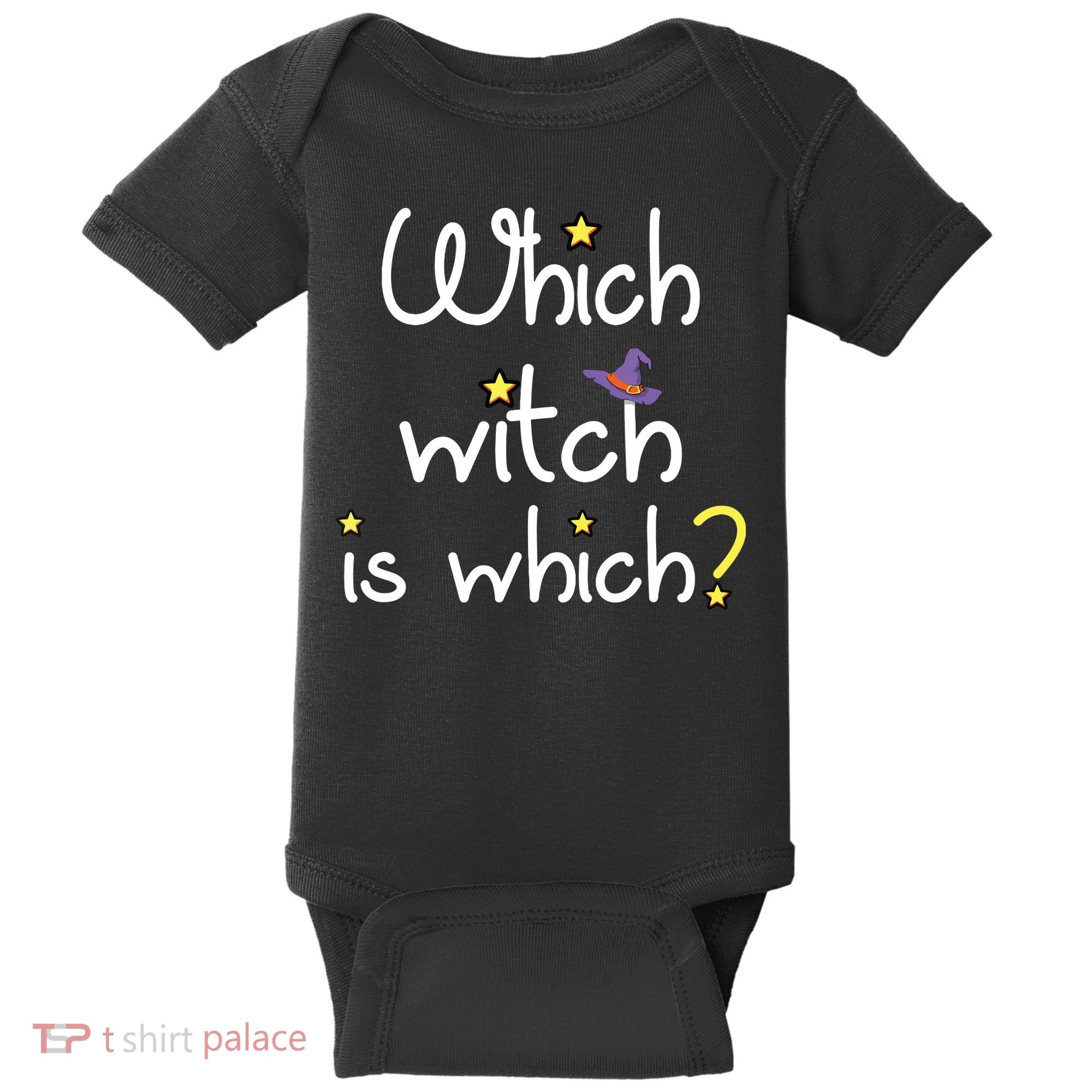 Which Witch Is Which Funny Halloween Wordplay Grammar Fun Baby Bodysuit