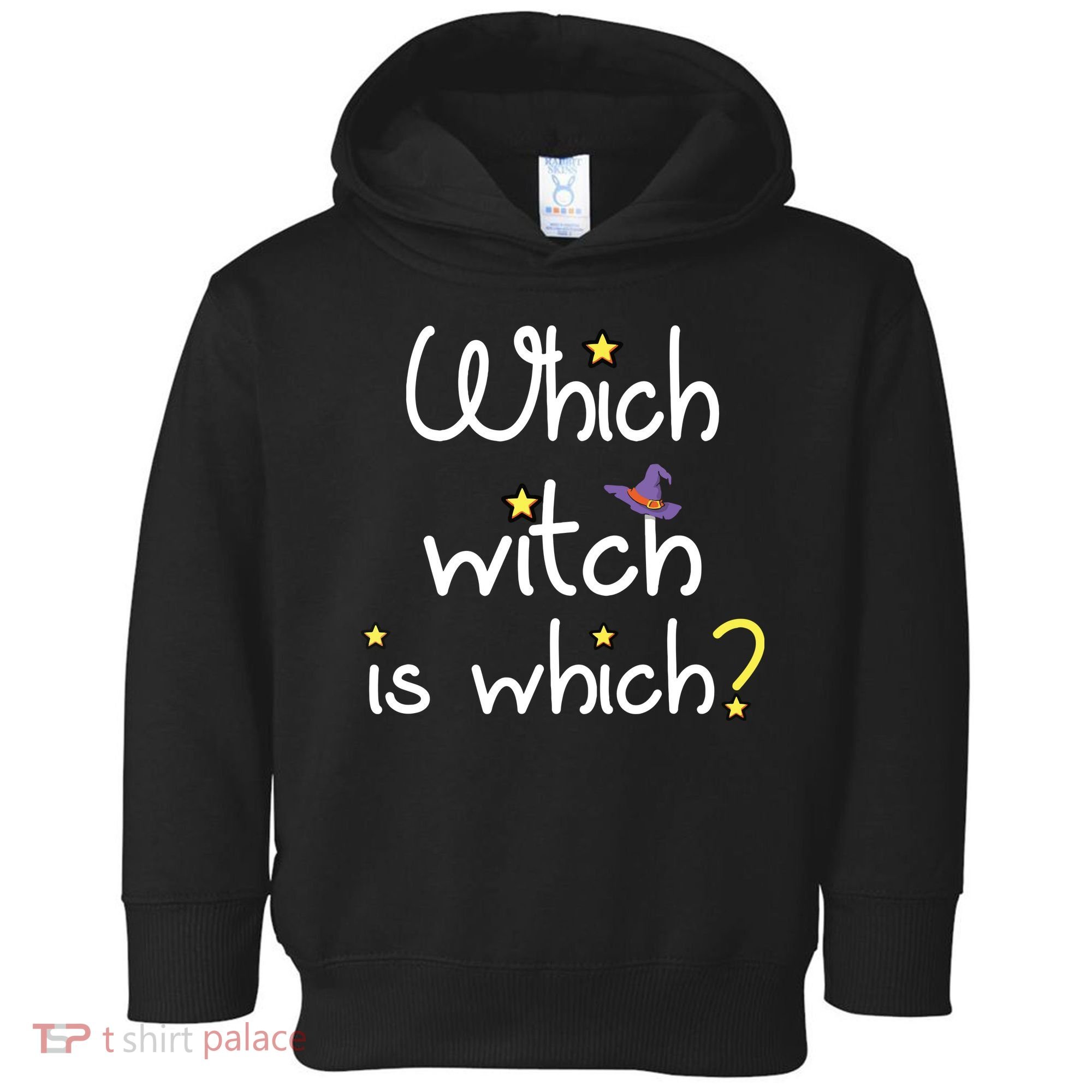 Which Witch Is Which Funny Halloween Wordplay Grammar Fun Toddler Hoodie