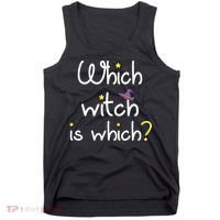 Which Witch Is Which Funny Halloween Wordplay Grammar Fun Tank Top thumb 0